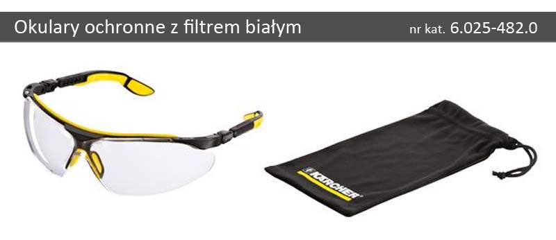 okulary z filtrem białym