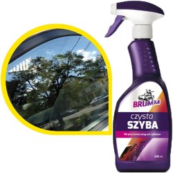 Pianka do czyszczenia szyb, reflektorów, lusterek „czysta szyba” (500ml), Brumm 
