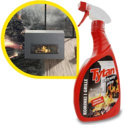 Aktywny płyn do czyszczenia szyb kominkowych i grillów (500g), Tytan