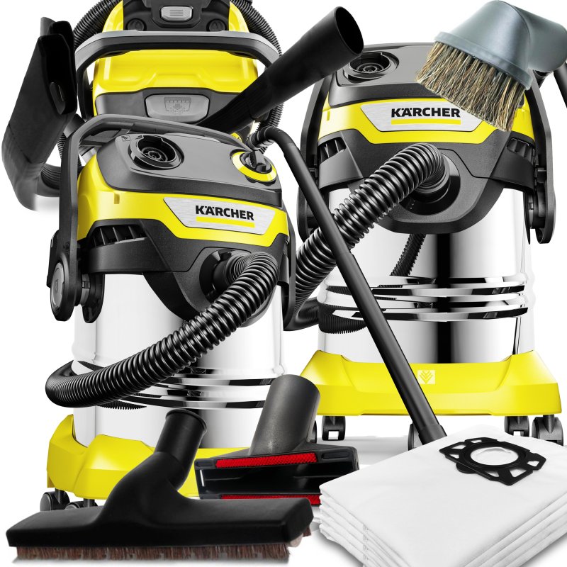 WD 5 S V-25/5/22(1100W, 25L) Karcher Uniwersalny Odkurzacz Domowo-Warsztatowy DO PARKIETU