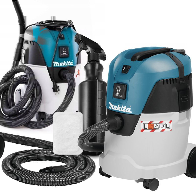 Odkurzacz Makita VC2512L (210mBar, 25L, 1000W) Doskonały odkurzacz do pracy na mokro i sucho