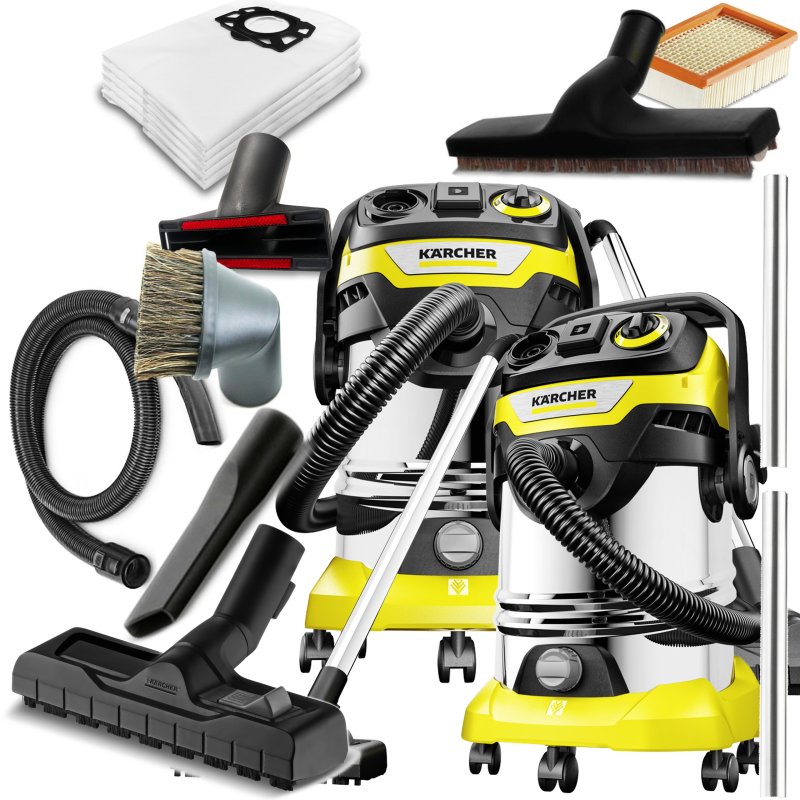 WD 6 P S V-30/6/22/T (260AW, 1300W, 30L) GNIAZDKO ELEK odkurzacz Karcher DO PARKIETU