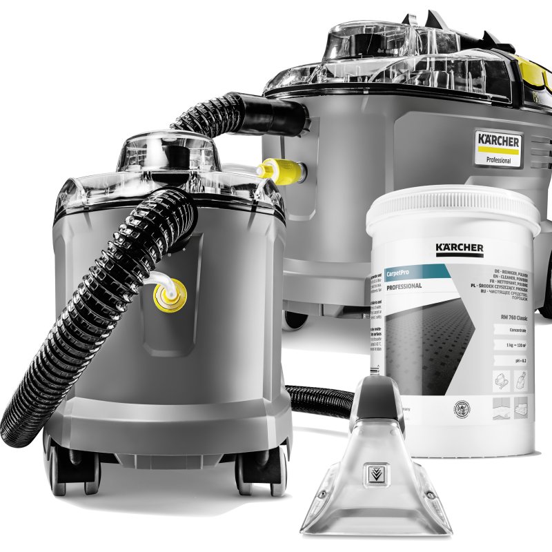Puzzi 8/1 C (1200W, 8L) Doskonale Wydajny Profesjonalny Odkurzacz Piorący ZESTAW 1
