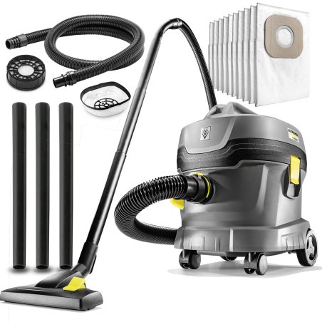 T 11/1 Classic HEPA + 10x Worek Fizelinowy (850W, 11L) profesjonalny odkurzacz na sucho Karcher