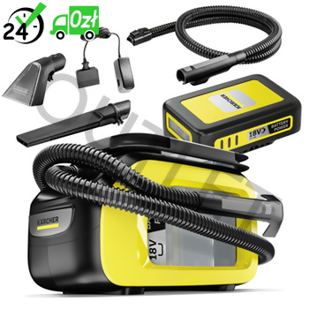 Karcher SE 3-18 Compact SET (184W, 18V) Akumulatorowy Odkurzacz Piorący - OUTLET