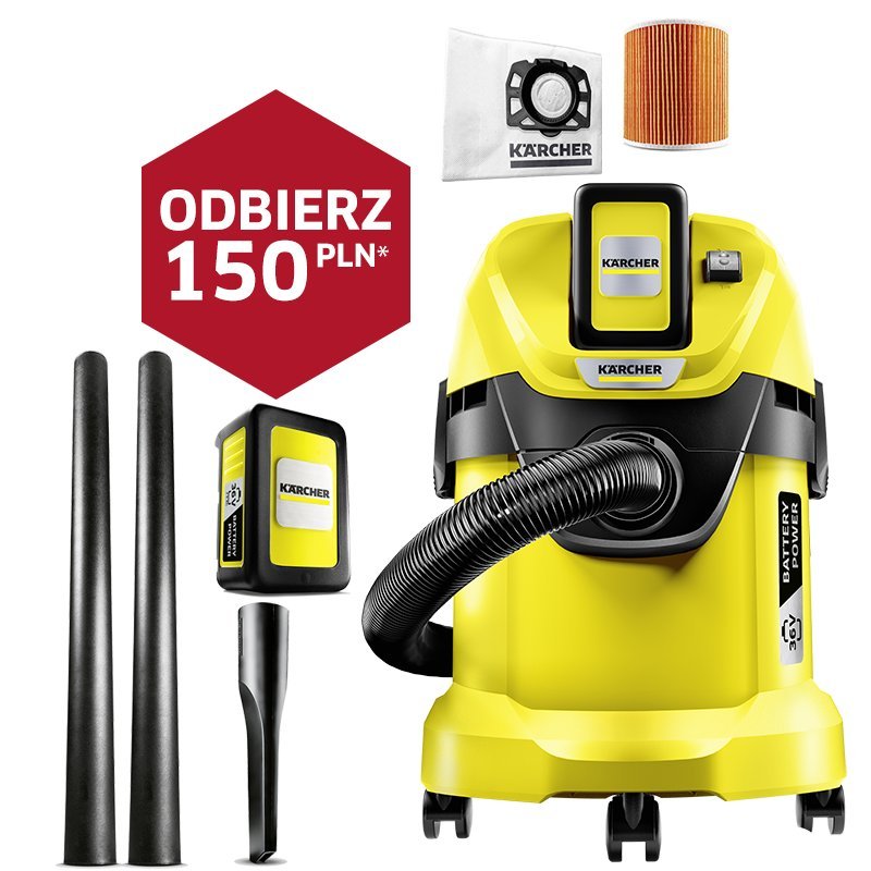 WD 3 Battery Set (36V, 300W, 17L) odkurzacz Karcher