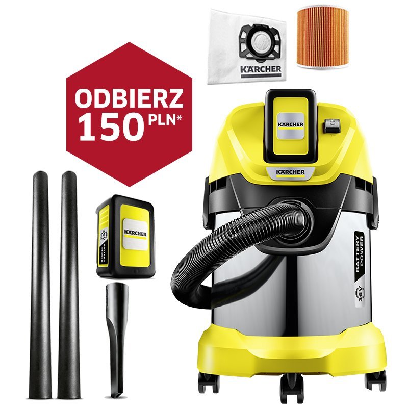WD 3 Premium Battery Set (36V, 300W, 17L) odkurzacz Karcher