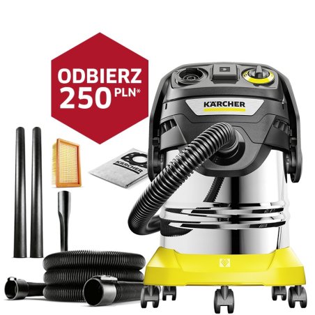 KWD 6 P S V-25/6/22 (1300W, 25l) Odkurzacz Uniwersalny Karcher