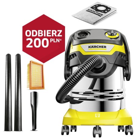Karcher WD 5 S V-25/5/22 (1100W, 25L) Uniwersalny Odkurzacz Domowo-Warsztatowy