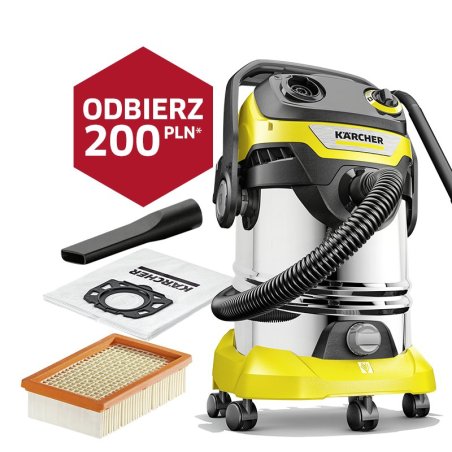 Karcher WD 5 S V-30/5/22 (1100W, 30l) Odkurzacz Domowo-Warsztatowy