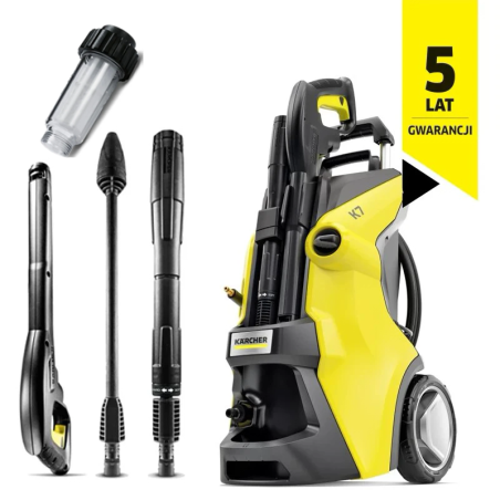 Karcher K 7 Power Flex + ZEWNĘTRZNY FILTR WODY (180bar, 600l/h) Domowa Myjka Wysokociśnieniowa