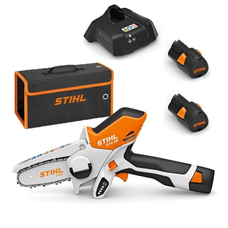 Stihl GTA 26 Plus (10cm, 11V, System AS) + 2x Akumulator + Ładowarka, Pilarka Akumulatorowa