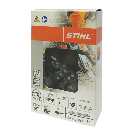 Łańcuch Stihl .325", 1,3 mm, 67 ogniw, na prowadnicę 40 cm, Rapid Super (RS)