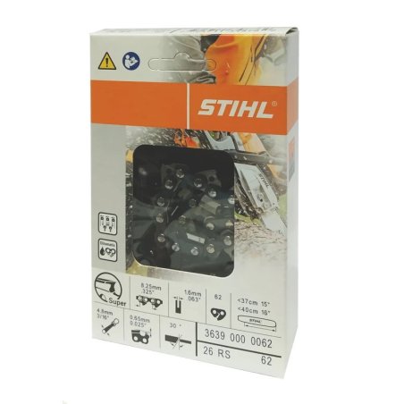 Łańcuch Stihl .325", 1,6 mm, 62 ogniwa, na prowadnicę 37 cm, Rapid Super (RS)