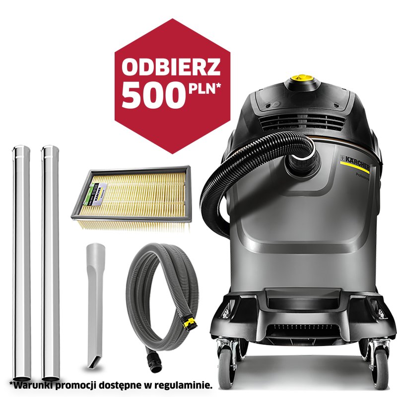 NT 65/2 Tact² (2760W, 65L) odkurzacz profesjonalny Karcher