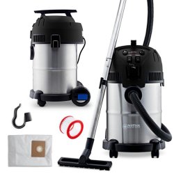 Nilfisk MULTI II 30 T Inox VSC BLACK EDITION + WORKI (1400W, 21kPA, 30L) Odkurzacz Domowo-Warsztatowy