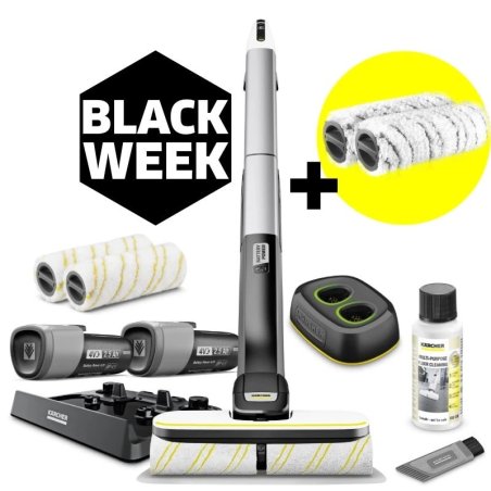 FC 4-4 Battery Set (2,5Ah, 300mm) Bateryjny Mop Elektryczny, Karcher + 2 Pady