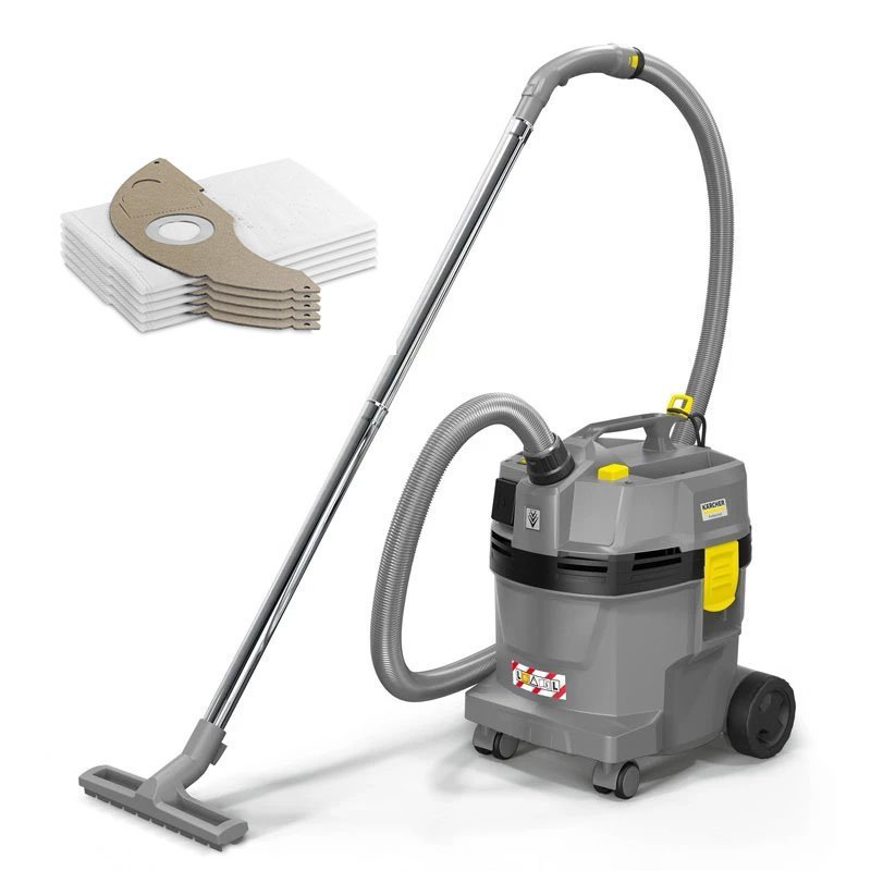 Karcher NT 22/1 AP TE L (5 worków w komplecie) (249mbar, 72l/s, 22l) Odkurzacz Uniwersalny