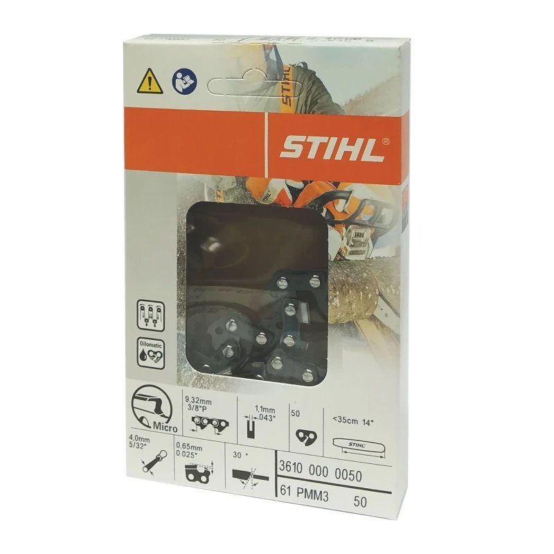 Łańcuch Stihl 3/8" P, 1,1 mm, 50 ogniw, na prowadnicę 35 cm, Picco Micro Mini 3 (PMM3)