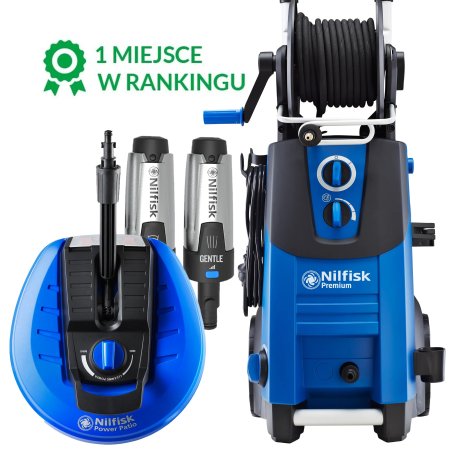 PREMIUM 190-12 POWER + szczotka Power Patio (190bar, 650l/h) myjka Nilfisk 9w1 CORE Głowica Mosiężna