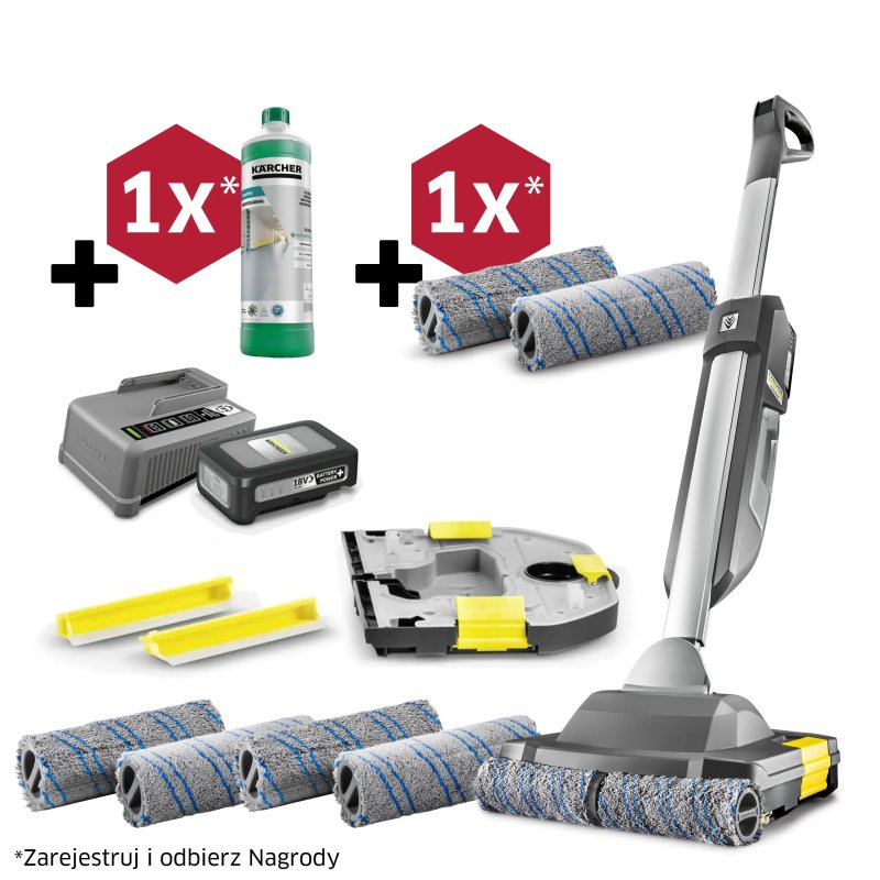 BR 30/1 C Bp Pack 18/25 (300mm, 200m²/h) Profesjonalna Akumulatorowa Szorowarka Kompaktowa Karcher