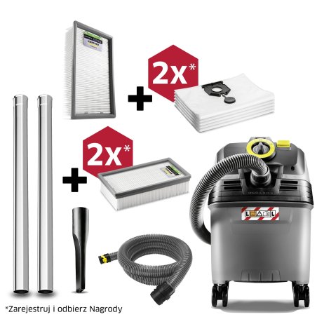 NT 30/1 Tact L (1380W, 30L) profesjonalny odkurzacz Karcher