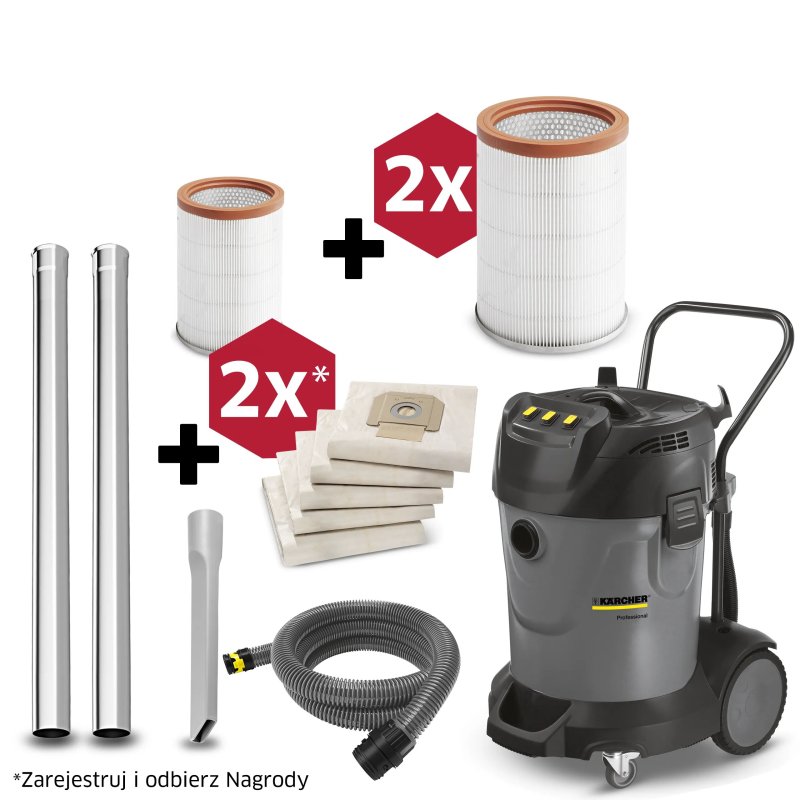 NT 70/3 (3600W, 70L) profesjonalny odkurzacz Karcher