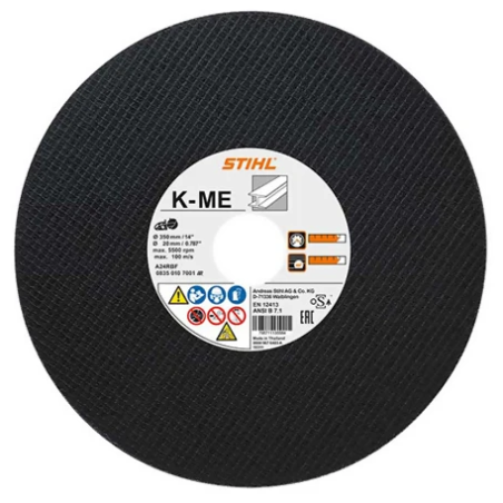 Ściernica, tarcza STIHL K-ME z żywic syntetycznych, stal, 350mm do TS 420, TS 500i, TS 700, TS 710i