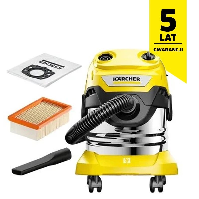 Karcher WD 4 S V-20/5/22 (240mbar, 55l/s. 20l) Odkurzacz Domowo-Warsztatowe