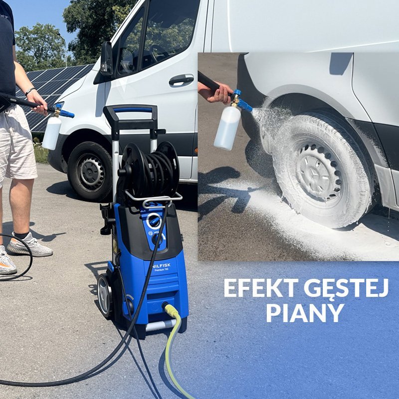 PREMIUM 190-12 POWER + szczotka Power Patio (190bar, 650l/h) myjka Nilfisk 9w1 CORE Głowica Mosiężna