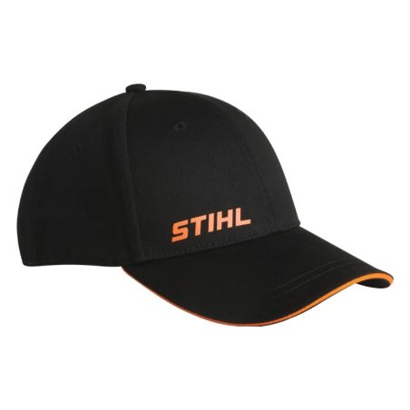 Czapka z Daszkiem STIHL, Czarna z Logo