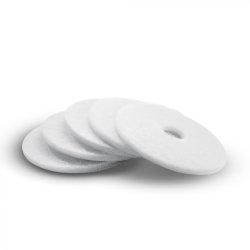 Bardzo miękkie pady tarczowe o średnicy 330 mm, białe, 5 sztuk Karcher