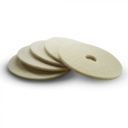 Miękkie pady tarczowe o średnicy 432 mm, beżowe, 5 sztuk Karcher
