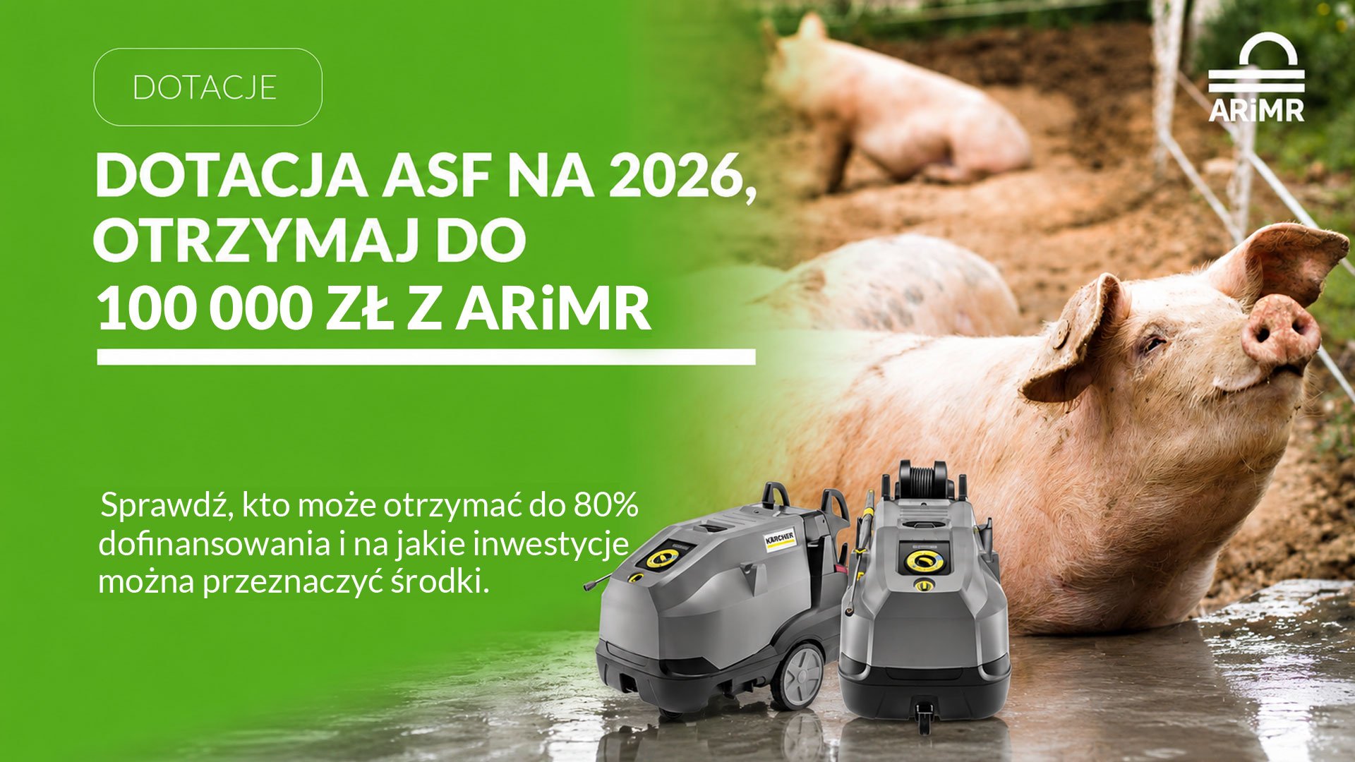 Dofinansowanie na bioasekurację ASF 2026 – kto może otrzymać do 100 000 zł?