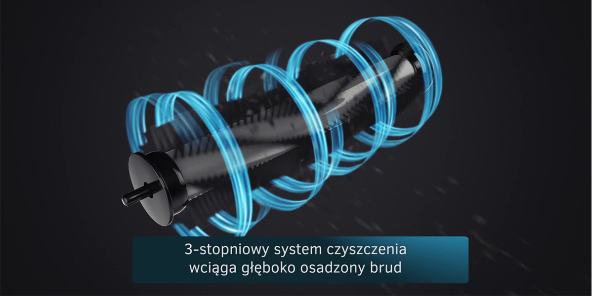 Nowoczesna turboszczotka w kształcie podwójnej litery V