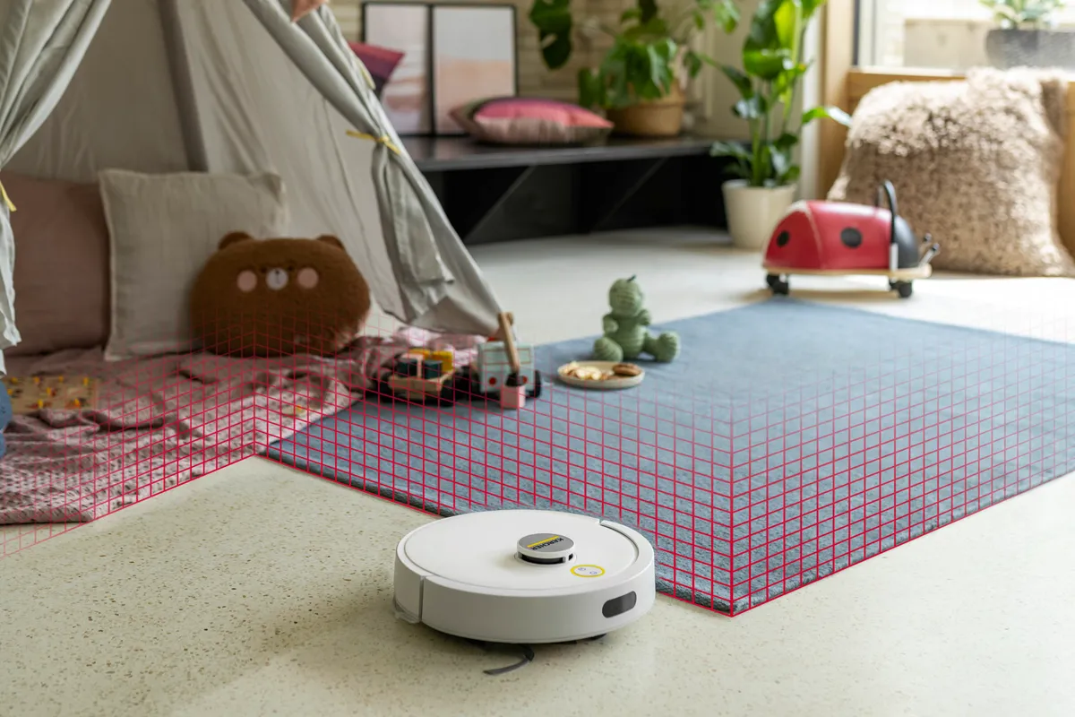 Inteligentne sprzątanie robotem RVC 3 Comfort z nawigacją laserową