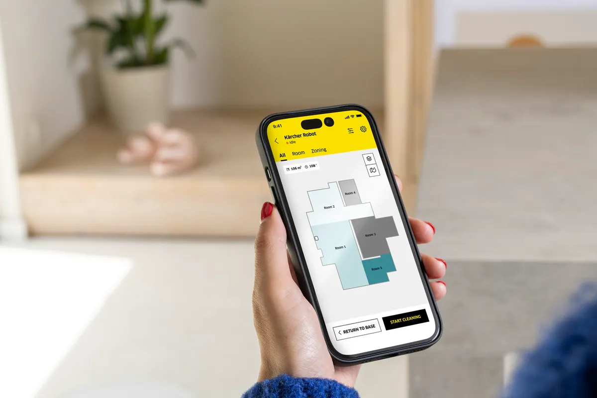 Inteligentne sprzątanie robotem RVC 3 Comfort z nawigacją laserową