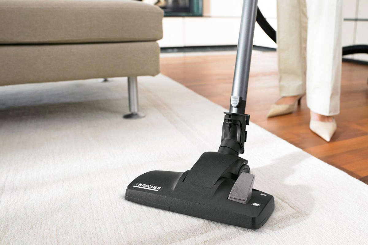 Odkurzacz Karcher VC 6, odkurzanie dywanu