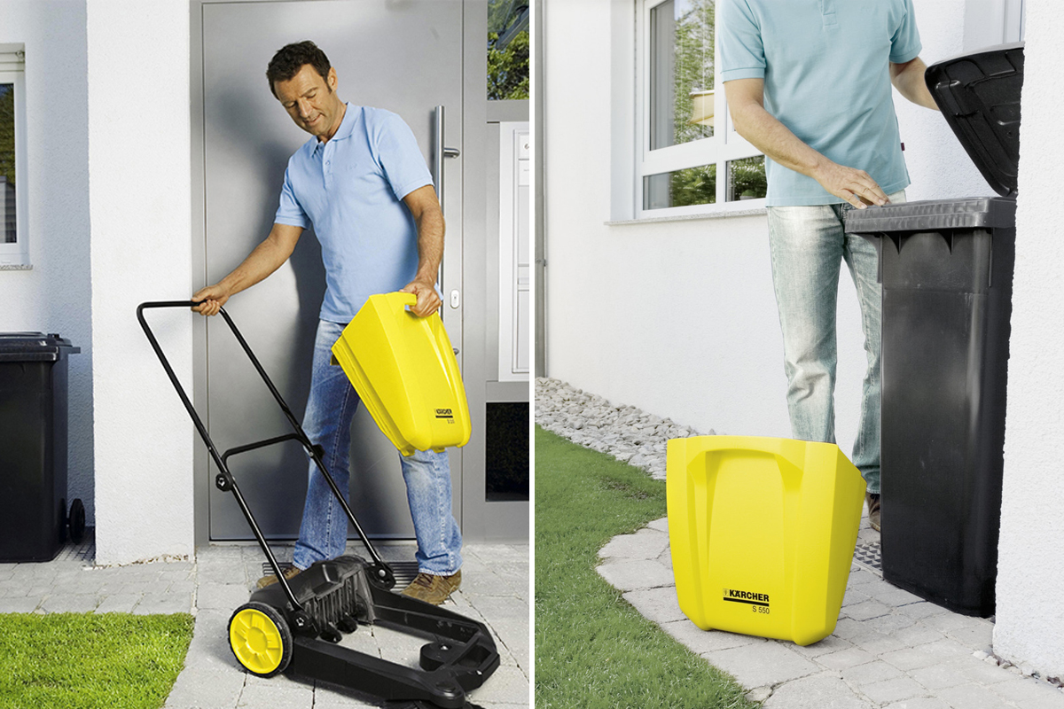 Pracuj bez wysiłku przy użyciu zamiatarki ręcznej Karcher S 550