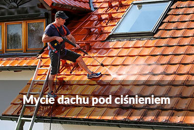 mycie dachu za pomocą myjki ciśnieniowej  karcher