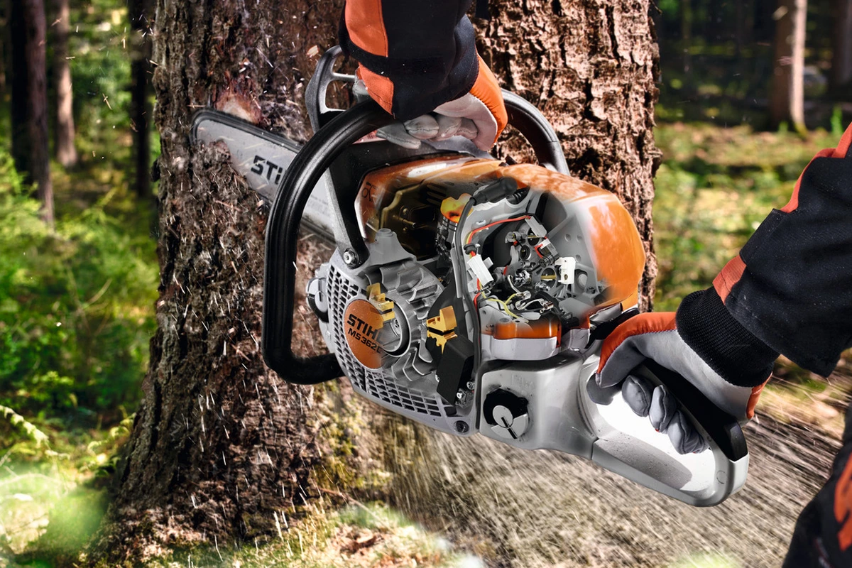 Praca urządzeniem Pilarka Profesjonalna STIHL MS 362 C-M VW