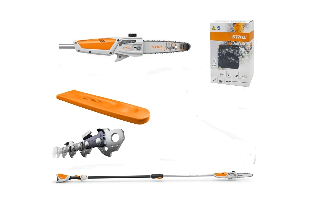 Podkrzesywarka akumulatorowa STIHL HTA 50 i jej wyposażenie