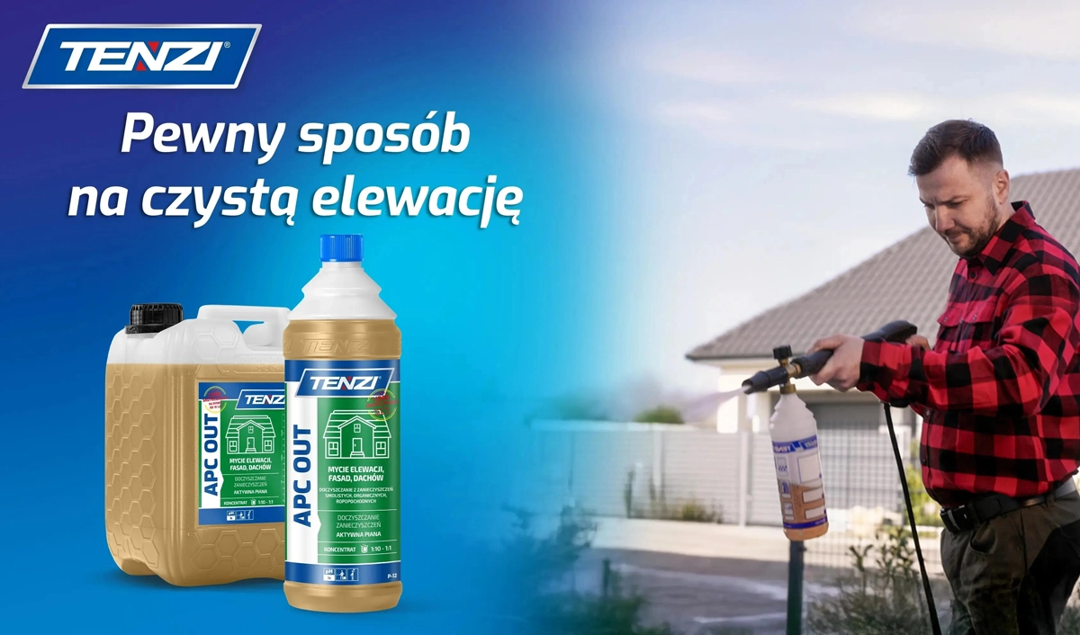 Czyszczenie dachu preparatem Tenzi