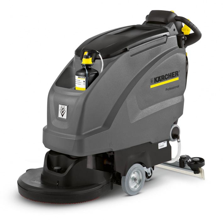 Szorowarka B 40 W wyposażona w głowicę dyskową Zdjęcie szorowarki Karcher B 40 W