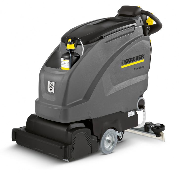 Szorowarka B 40 W wyposażona w głowicę rolkową Zdjęcie szorowarki Karcher B 40 W