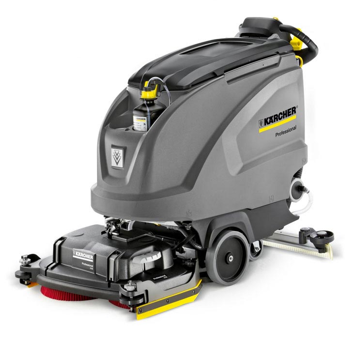 Szorowarka B 60 W wyposażona w głowicę dyskową Zdjęcie szorowarki Karcher B 60 W
