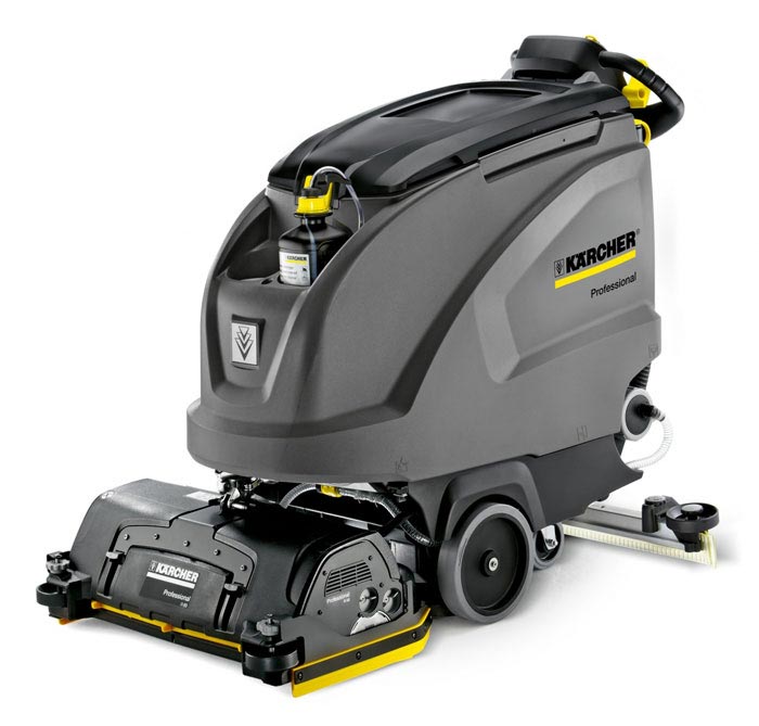 Szorowarka B 60 W wyposażona w głowicę rolkową Zdjęcie szorowarki Karcher B 60 W