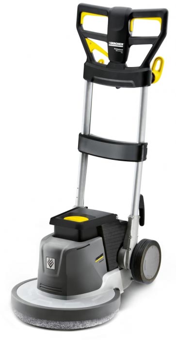 Profesjonalne urządzenie do szorowania BDS 33/180 C Adv firmy Karcher. Profesjonalne urządzenie do szorowania BDS 33/180 C Adv firmy Karcher. Prezentowane w pozycji stojącej.