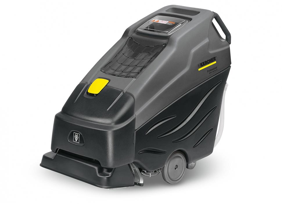 Profesjonalne, automatyczne urządzenie do czyszczenia BRC 50/70 W Bp firmy Karcher. Profesjonalne, automatyczne urządzenie do czyszczenia BRC 50/70 W Bp firmy Karcher. Prezentowane w pozycji stojącej.