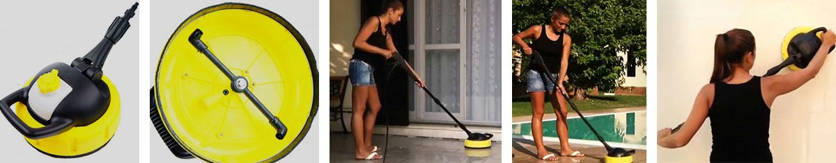 Patio Cleaner pozwala umyć dokładniej i szybciej wszelkie powierzchnie płaskie. Patio Cleaner